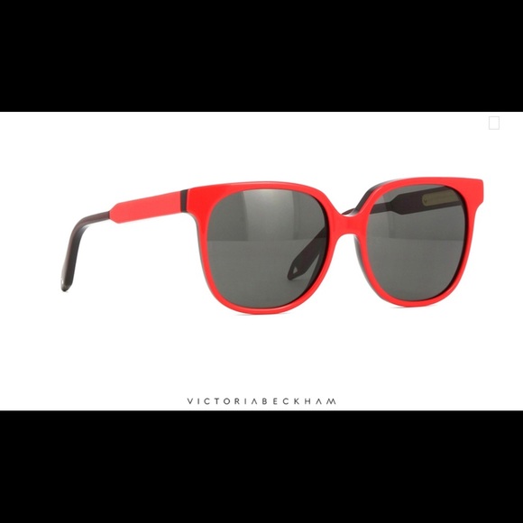 VICTORIA BECKHAM RED REFINED CLASSIC SUNGLASSES - Picture 5 of 8